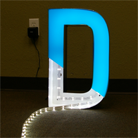 LED illuminated Channel letter